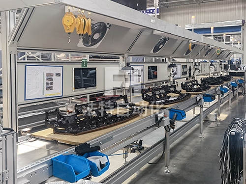 双层倍速链汽车仪表台组装线